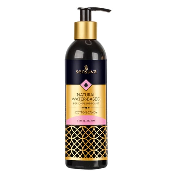 Змазка на водній основі Sensuva Natural Water-Based Cotton Candy (240мл) без гліцерину та парабенів