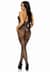 (SALE) Бодістокінг Leg Avenue Rhinestone Lace and Net Bodystocking OS Black