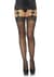 Панчохи зі швом та стразами Leg Avenue Stockings Rhinestone backseam, мереживна резинка, one size