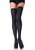 Плотные непрозрачные чулки Leg Avenue Opaque Nylon Thigh Highs Black, one size