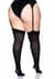 Плотные непрозрачные чулки Leg Avenue Nylon Thigh Highs Black, plus size