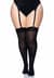 Плотные непрозрачные чулки Leg Avenue Nylon Thigh Highs Black, plus size