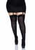 Плотные непрозрачные чулки Leg Avenue Nylon Thigh Highs Black, plus size