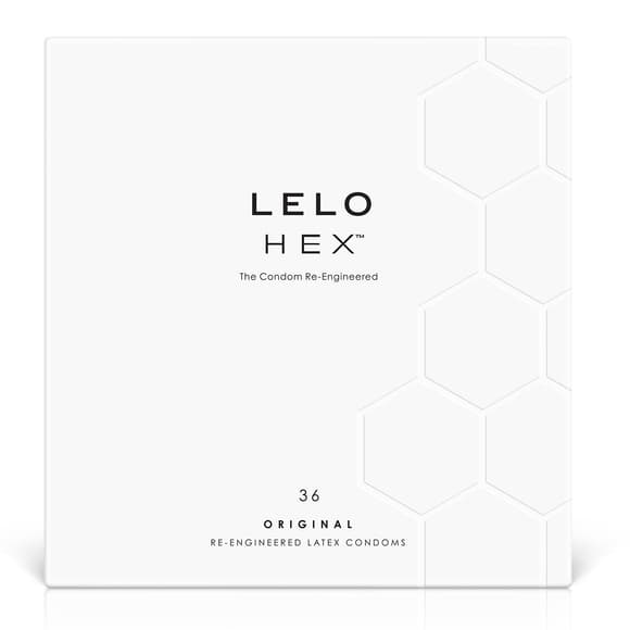 Презервативи LELO HEX Condoms Original 36 Pack, тонкі та суперміцні