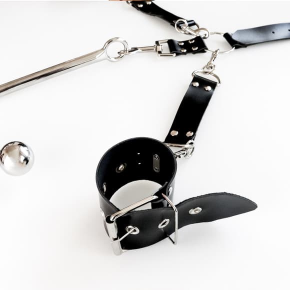 Бондажний набір з металевим анальним гаком Art of Sex Beatrice Bondage set with anal hook № 1