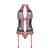 Корсет з пажами Passion SATARA CORSET S/M red, стрінги, мереживо, застібки спереду та ззаду