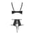 Комплект білизни Passion TASMINA SET XXL/XXXL black, ліф, високі трусики з корсетом ззаду