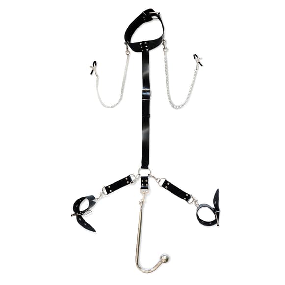 Бондажный набор с металлическим анальным крюком Art of Sex Beatrice Bondage set with anal hook № 2