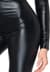 Комбінезон з екошкіри Leg Avenue Wetlook Catsuit S, Black, блискавка спереду, з мокрим ефектом