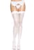 Панчохи-сітка зі швом ззаду Leg Avenue Butterfly back seam thigh highs One size White