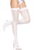 Панчохи-сітка зі швом ззаду Leg Avenue Butterfly back seam thigh highs One size White