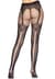 Колготки Leg Avenue Fishnet tights with back seam One size Black, задній шов, мереживо, сітка