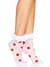 Шкарпетки жіночі з полуничним принтом Leg Avenue Strawberry ruffle top anklets One size, мереживні м