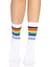 Носки женские в полоску Leg Avenue Pride crew socks Rainbow, 37–43 размер