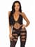 Бодістокінг Leg Avenue Illusion halter bodystocking One size Black, доступ