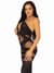 Бодістокінг Leg Avenue Illusion halter bodystocking One size Black, доступ