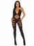 Бодістокінг Leg Avenue Illusion halter bodystocking One size Black, доступ