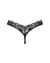 Мереживні стрінги Obsessive Donna Dream thong XS/S Black, низька посадка