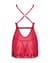 Прозора соро чка бебі-дол Obsessive Lacelove babydoll & thong M/L Red, мереживо, стрінги