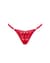 Мереживні стрінги Obsessive Lacelove thong M/L Red, низька посадка