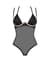 Прозоре боді Obsessive Selinne teddy XS/S Black, дрібна сітка, подвійні бретелі