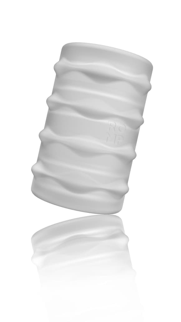 Мягкий мастурбатор Romp Mosh Transparent, двусторонний, сквозной, для пар и минета