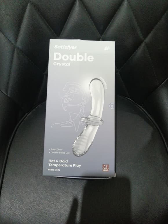 Дилдо Satisfyer Double Crystal (Transparent) (м'яте паковання!!!)
