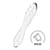 Двосторонній скля ний дилдо Satisfyer Dazzling Crystal 1 Transparent, дуже міцний, без стопера