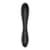 Двосторонній скляний дилдо Satisfyer Dazzling Crystal 1 Black, дуже міцний, без стопера