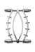 Затискач для вагіни Master Series: Spread 'Em Poker Vagina Clamp with Adjustable Pressure Screws, ши