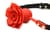 Силиконовый кляп с розой Master Series: Blossom Silicone Rose Gag – Red