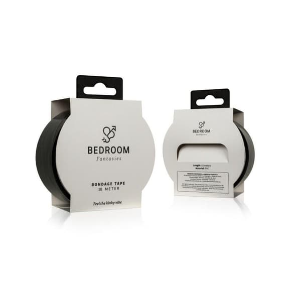 Скотч для бондажа Bedroom Fantasies: Bondage Tape 10 m, черный