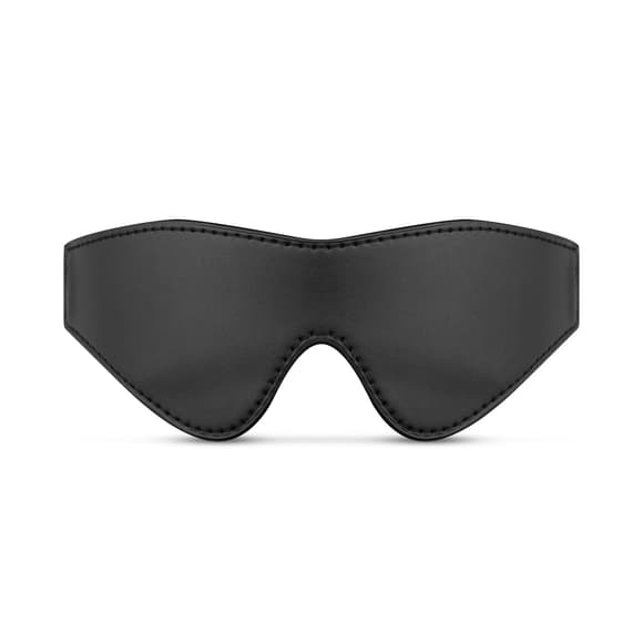 Маска Bedroom Fantasies: Faux Leather Blindfold, чорна