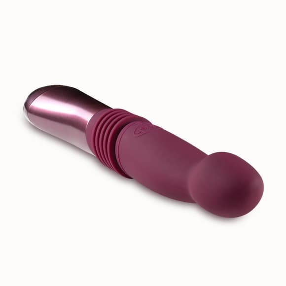 Пульсатор для точки G Blush Temptasia – Trixie Thrusting Dildo – Wine Red, 3 скорости