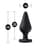 Анальна пробка Blush Temptasia – Fuck Me Anal Plug – Black, основа у вигляді сердечка