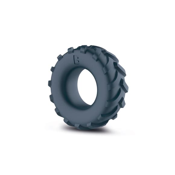 Ерекційне кільце-шина Boners Tire Cock Ring – Grey, внутрішній діаметр 2,5 см
