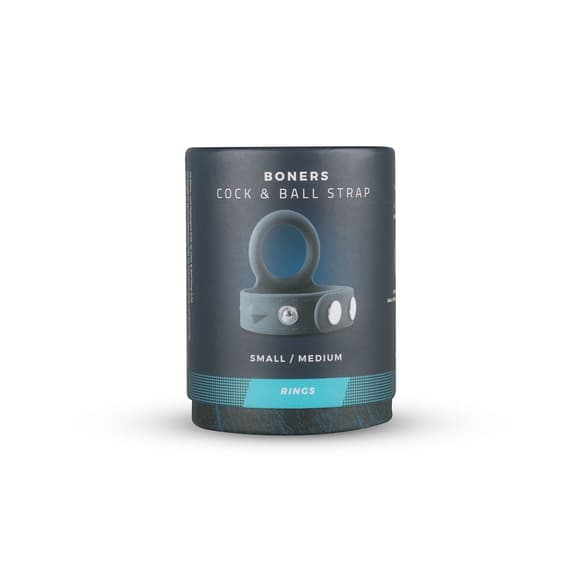 Подвійне ерекційне кільце Boners Cock & Ball Strap S/M, регулювання діаметра, 3,5–5,5 см