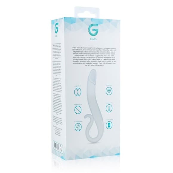 Скляний дилдо Gildo Glass Dildo No. 14, реалістична головка