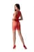 Мінісукня з вертикальним візерунком Passion BS097 One Size, red, плетіння з боків
