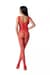 Бодистокинг с крыльями Passion BS098 One Size, red, средняя сетка, открытый  доступ
