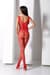 Бодистокинг с крыльями Passion BS098 One Size, red, средняя сетка, открытый доступ