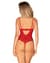 Боді з доступом Obsessive Ingridia crotchless teddy XS/S, червоне, відкриті груди