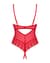 Боди с доступом Obsessive Ingridia crotchless teddy M/L, красное, открытая грудь