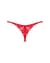 Трусики з доступом Obsessive Ingridia crotchless thong XL/2XL, червоні
