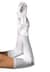 Довгі атласні рукавички Leg Avenue Extra Long Satin Gloves, One Size, білі