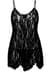 Сорочка бебі-дол Leg Avenue Rose Lace Flair Chemise Black, One Size