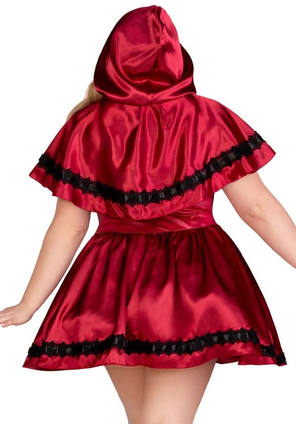 Эротический костюм Красной шапочки Leg Avenue Gothic Red Riding Hood 3X–4X, платье, накидка