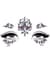 Стрази-прикраси для обличчя Leg Avenue Verity face jewels sticker, наліпки