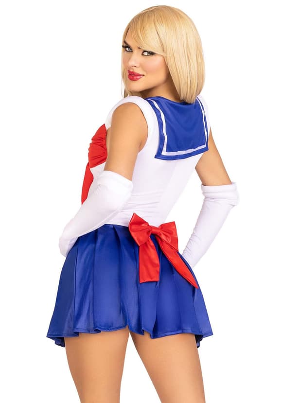 Эротический костюм Сейлор Мун Leg Avenue Sexy Sailor S, платье, перчатки, бант