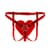 Трусики Сердце для страпона Feral Feelings - Hearts Strap-on Belt Red Trasparent